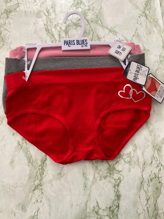 Paris Blues Other - Paris Blues 3 Seamless Hipster Panties Size L NWT